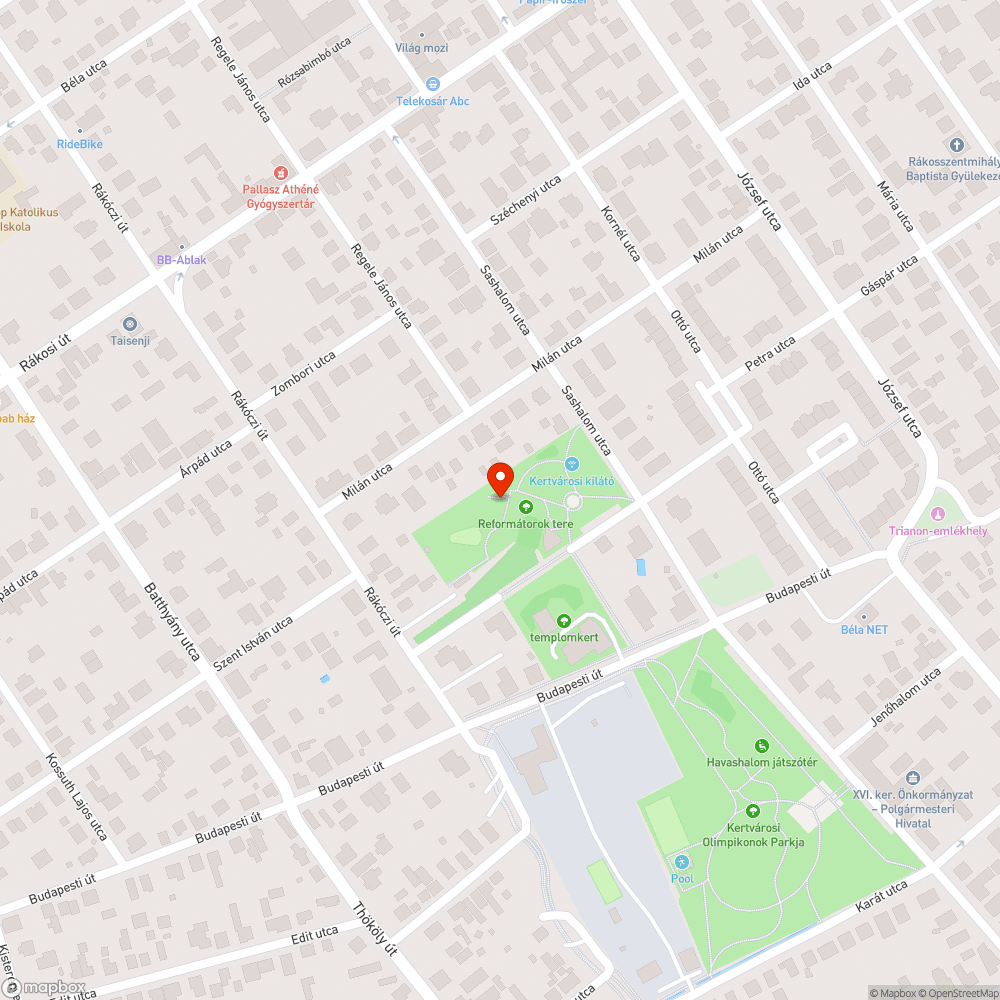 a burkolat sérült bejelentés helye