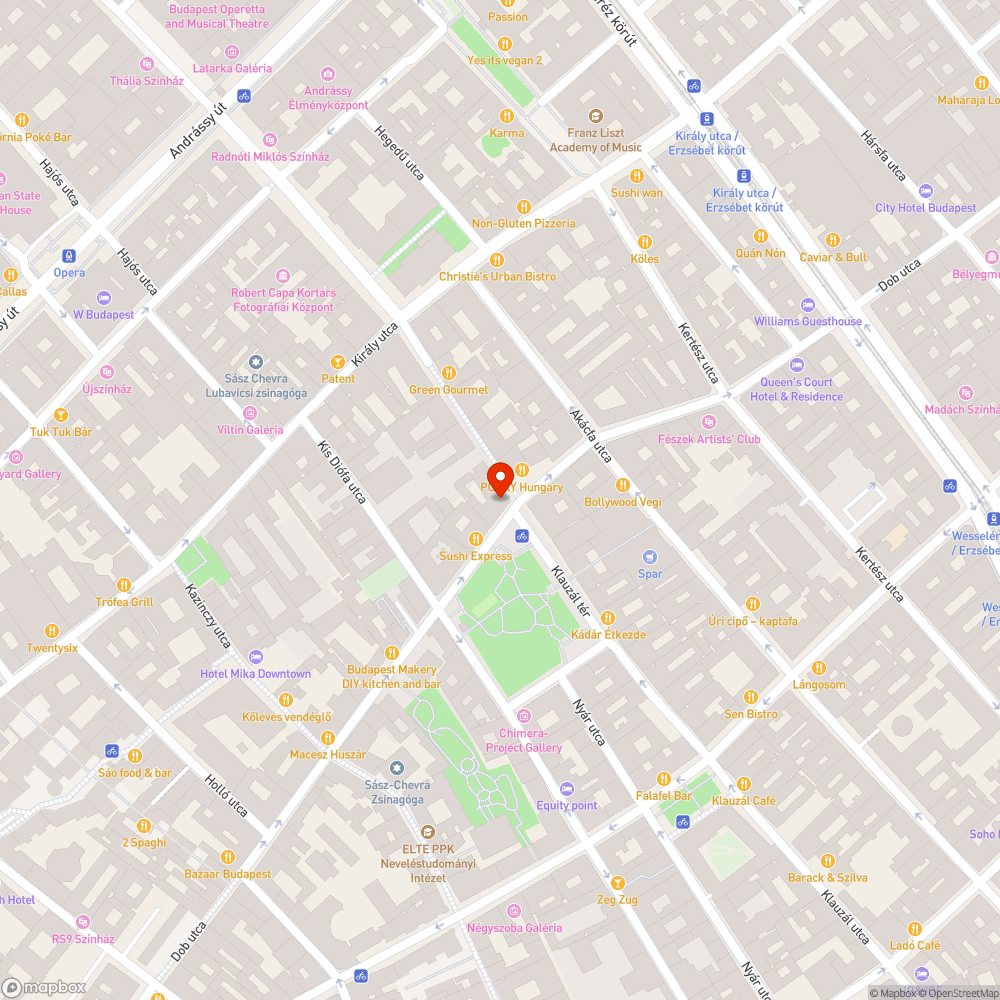 Kilógó cső a Csanyi u. 2. homlokzatánál bejelentés helye