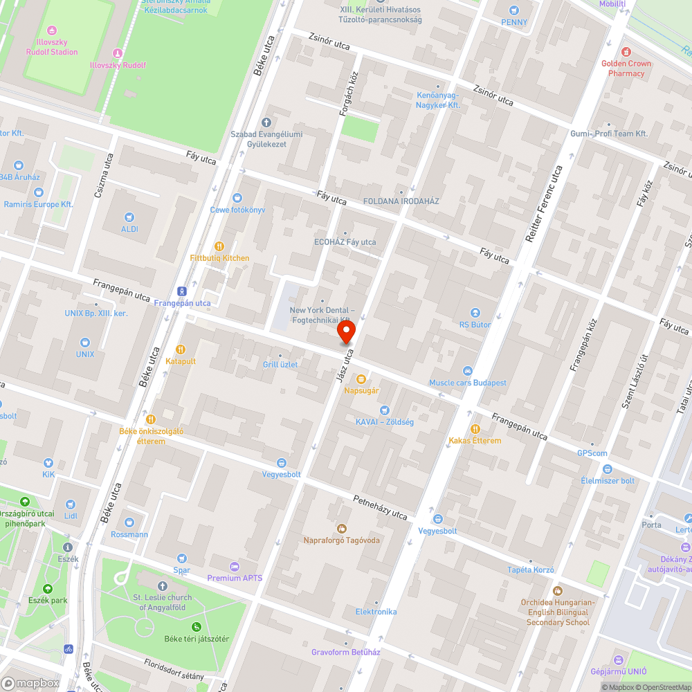 Faültetés bejelentés helye