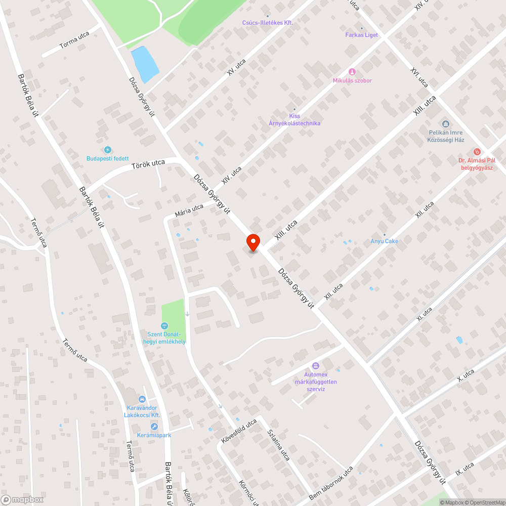 Közlekedést segítő tükör bejelentés helye