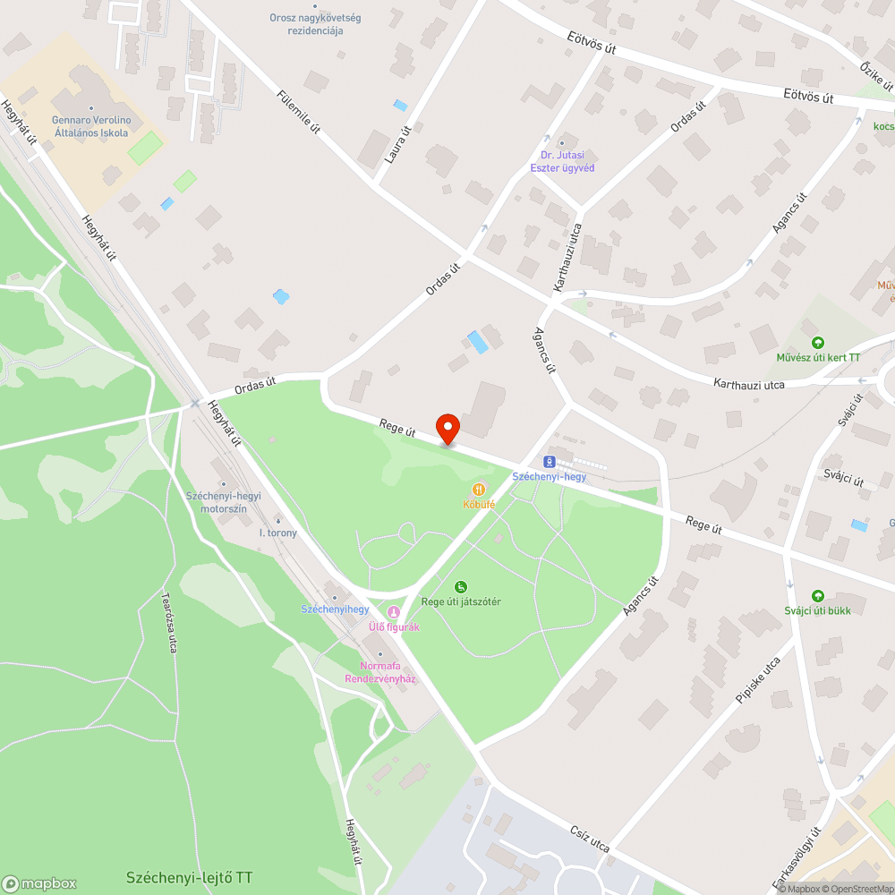 Megrongált pad bejelentés helye