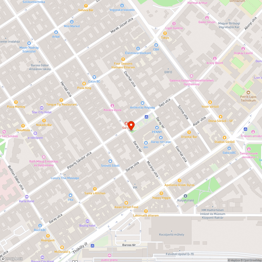 Javításra szoruló P támasz bejelentés helye