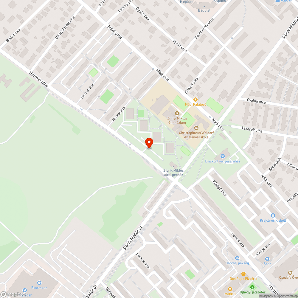 Ablakok hevernek a járda mellett bejelentés helye