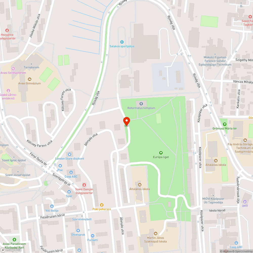 Európa Liget Játszótér Kosárpalánk Gyűrű bejelentés helye