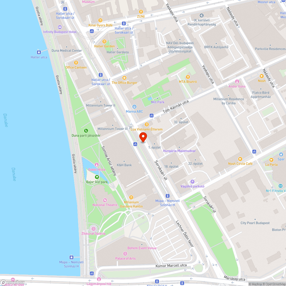 Soroksári úti buszsáv bejelentés helye