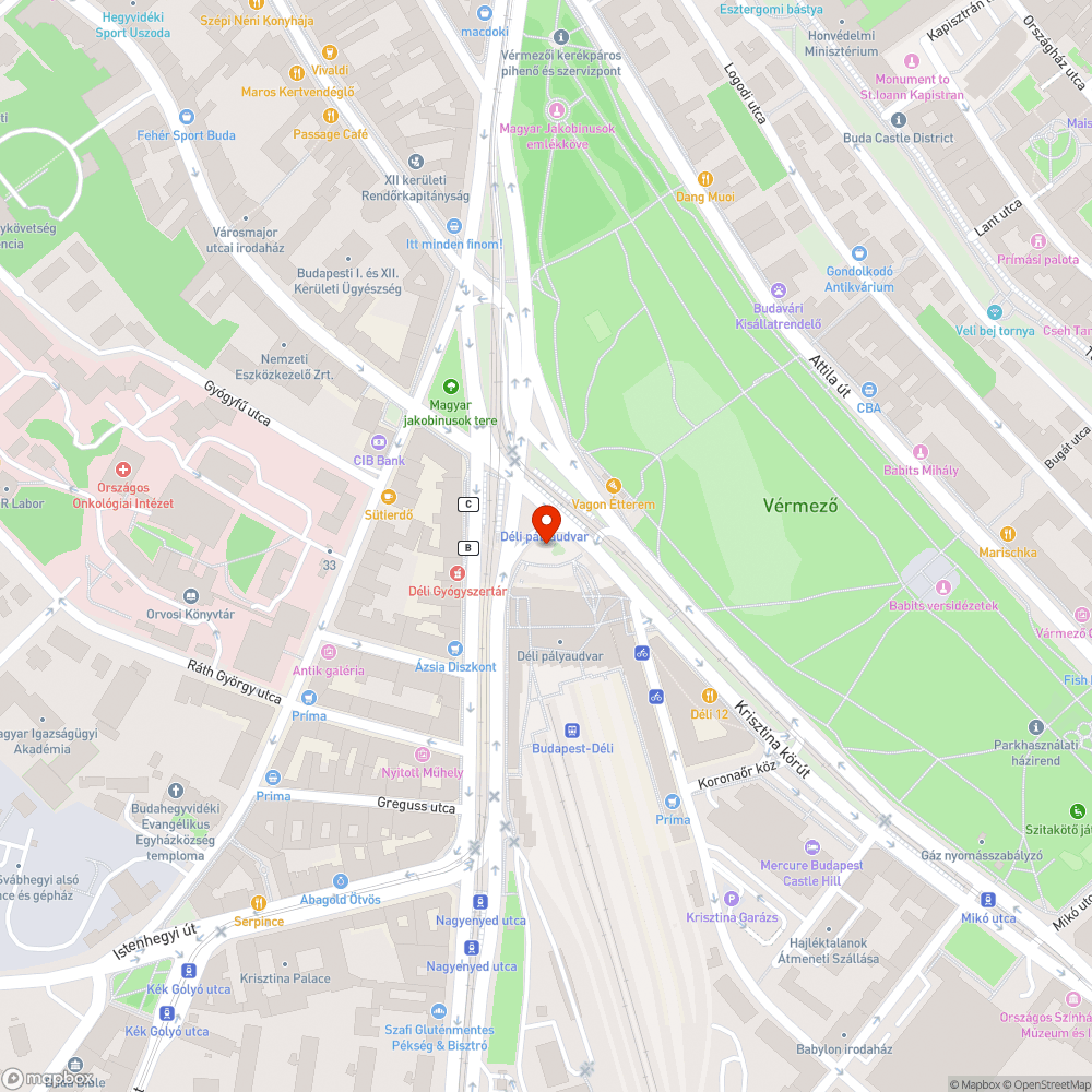 Déli pályaudvar metróállomás bejelentés helye