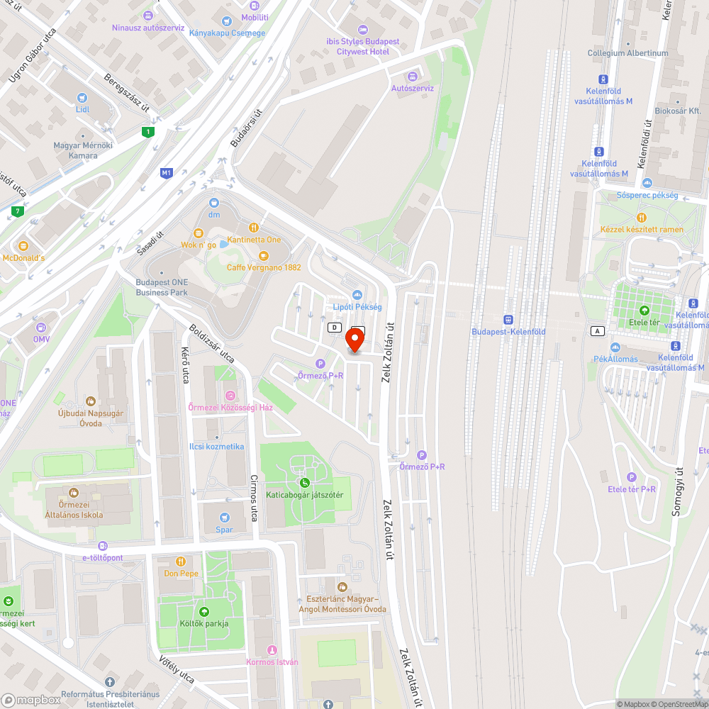 Kelenföld buszvégállomás bejelentés helye