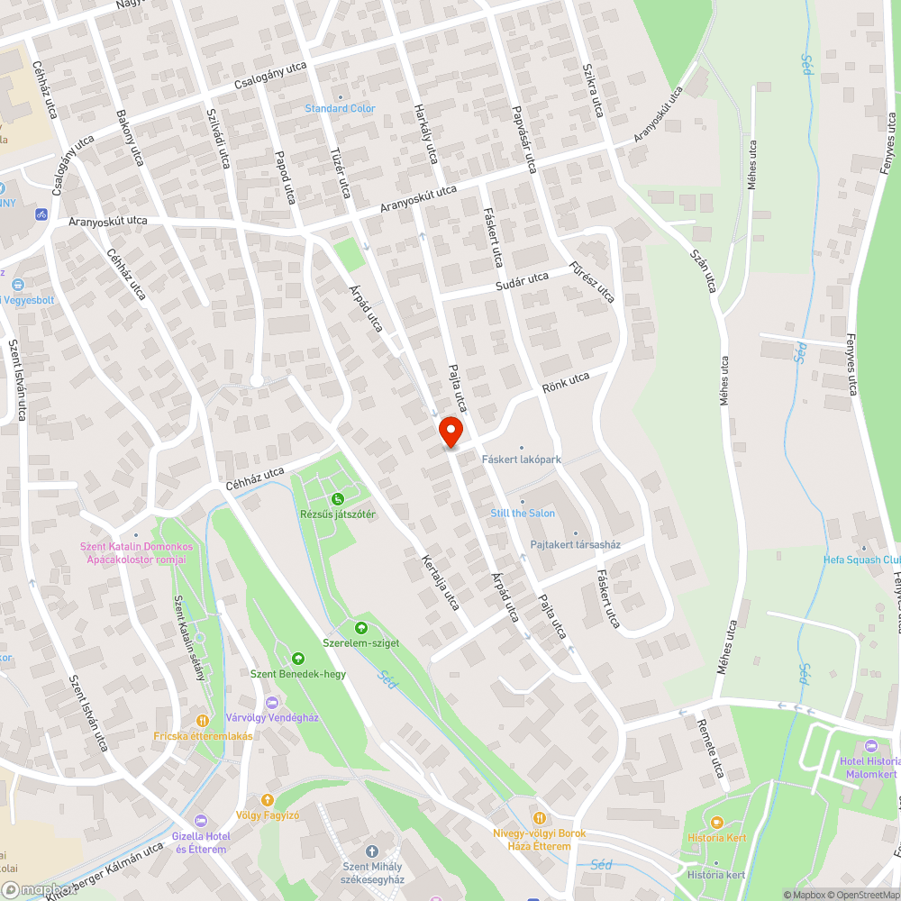 Parkosított területen parkoló jármű. Környezet szennyező olajfolyással bejelentés helye