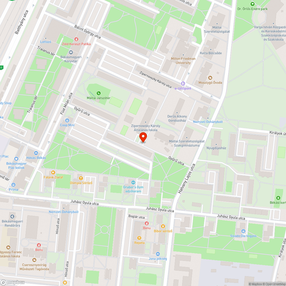 Szétesett pad bejelentés helye