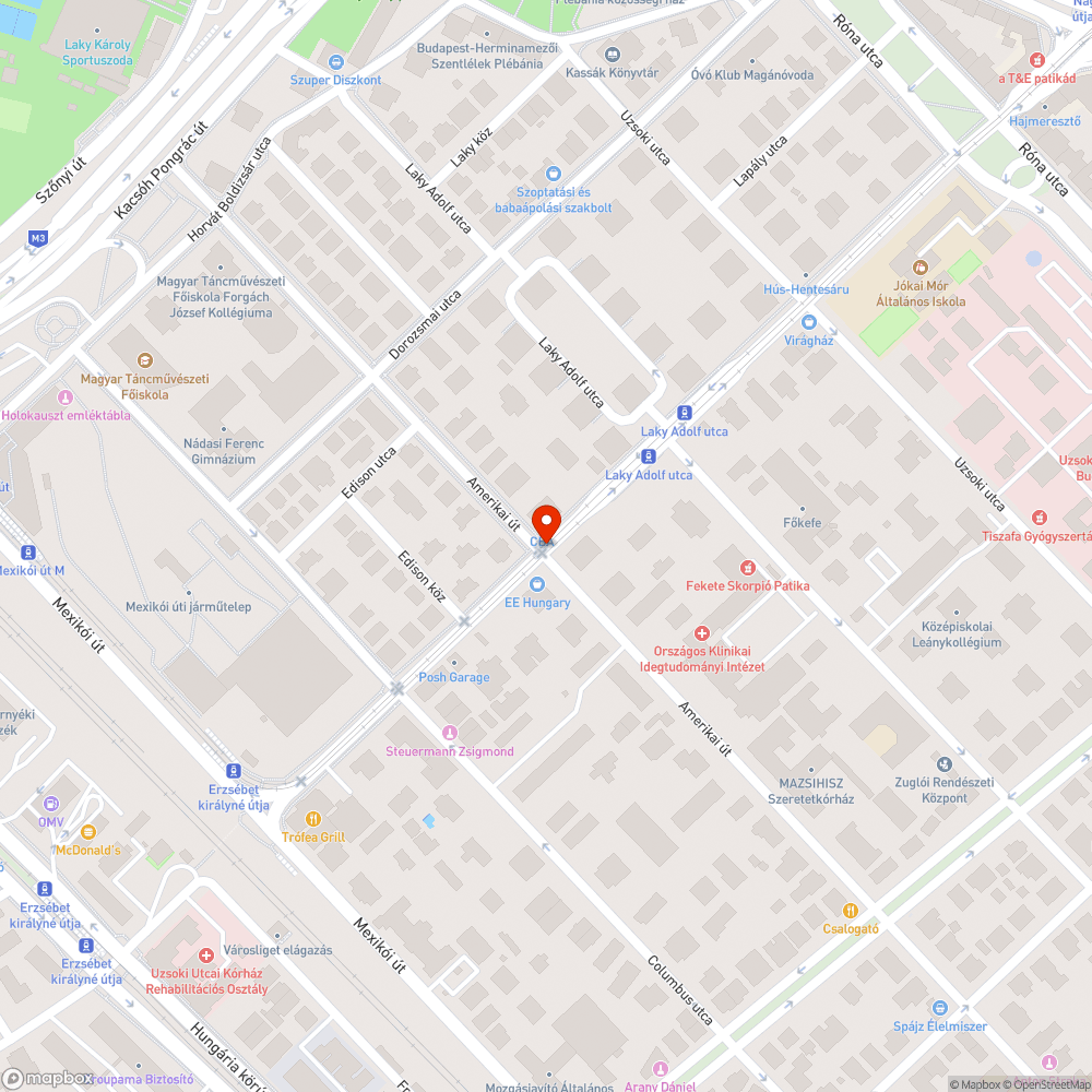 Kátyú bejelentés helye