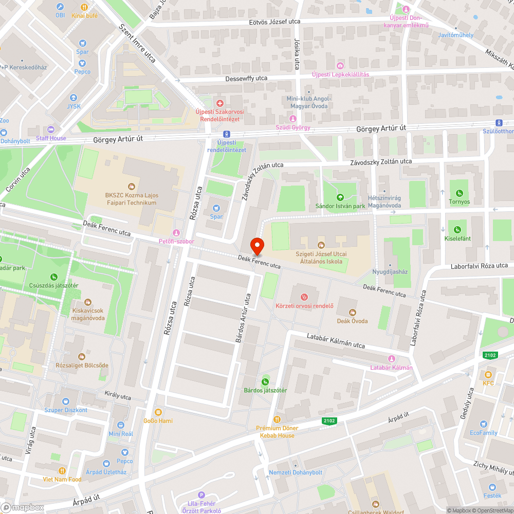 Tűzoltósági felvonulási terület elzárva bejelentés helye