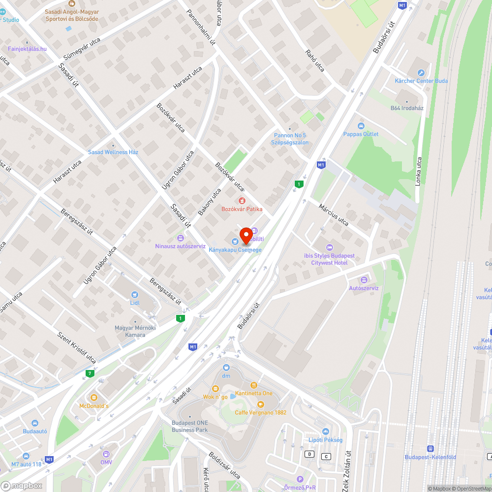 Szemét a Sasadi úti buszmegállóban bejelentés helye