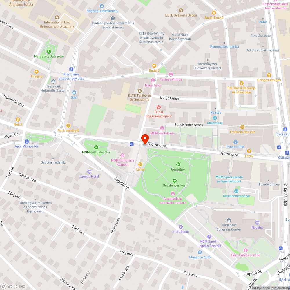 Rozsdás, elhanyagolt kuka a MOM kultnál bejelentés helye