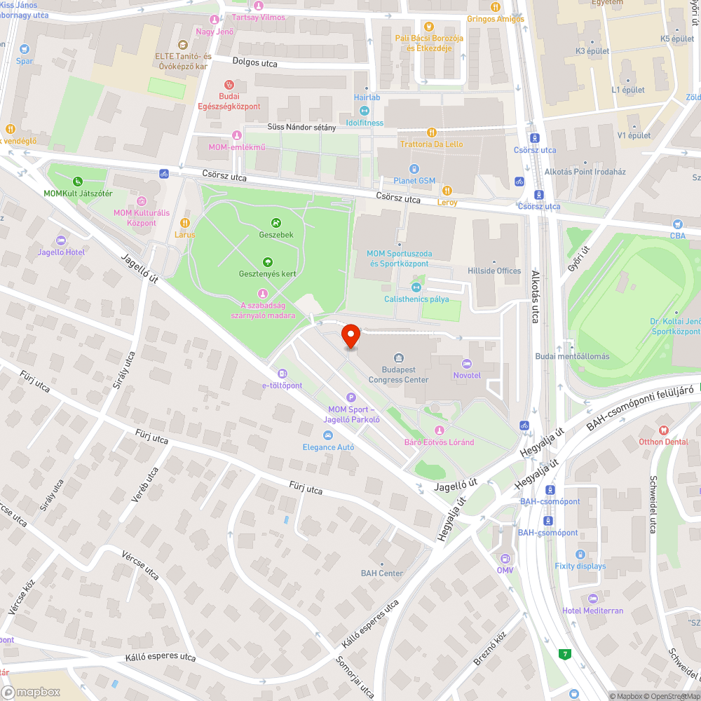 Dajdajozás a Budapesti Kongresszusi Központnál bejelentés helye