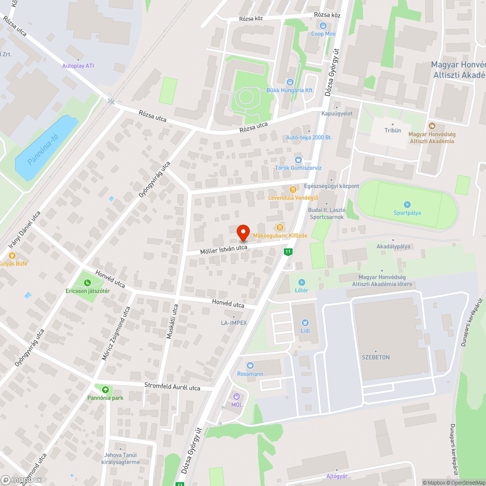 Fekvőrendőr bejelentés helye