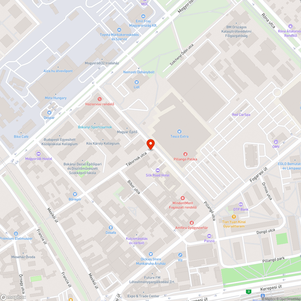 Rendszám nélküli jármű bejelentés helye