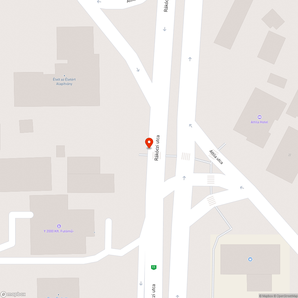 Gyalogos átkelőhely nyomógomb hiba bejelentés helye