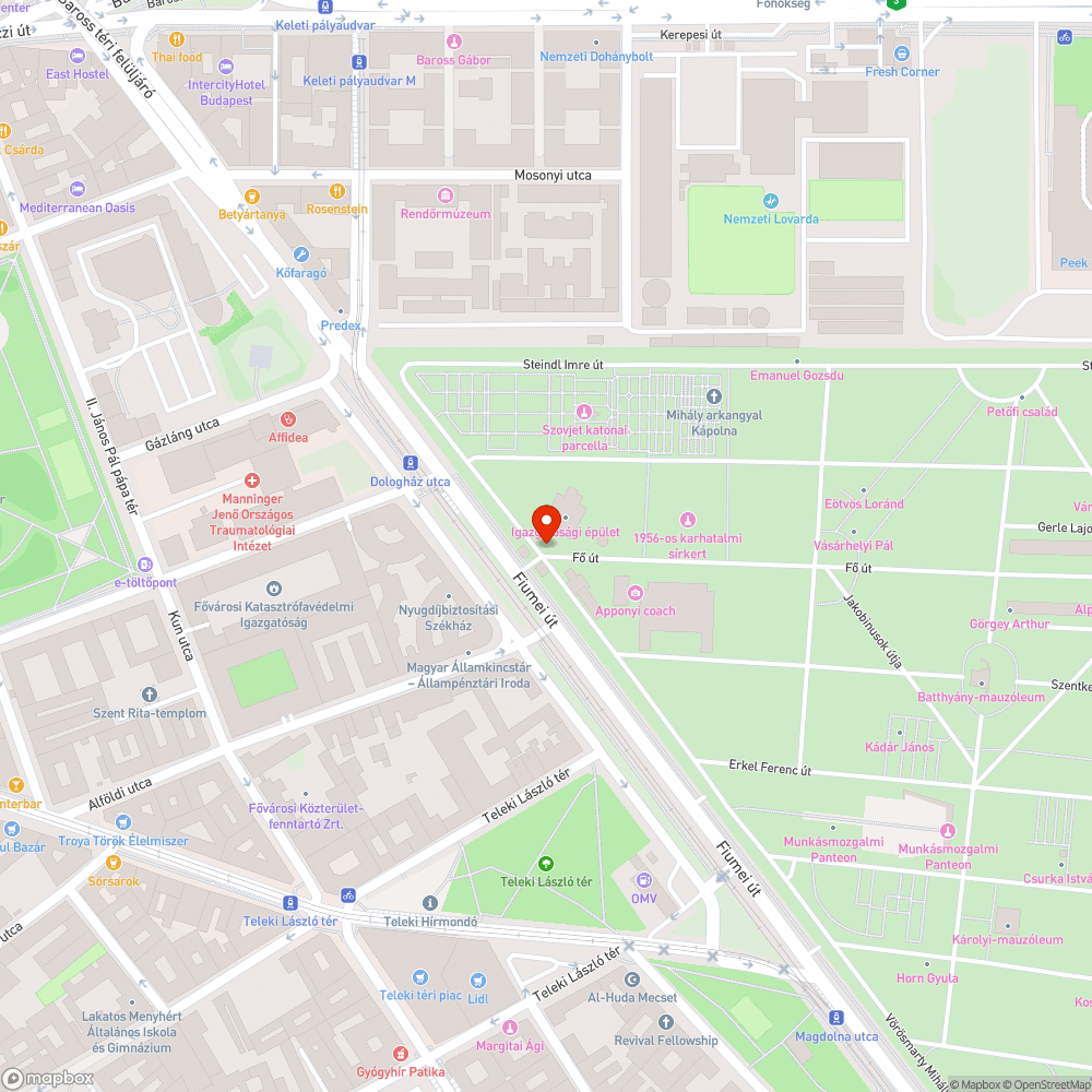 Eltorlaszolt gyalogos járda bejelentés helye