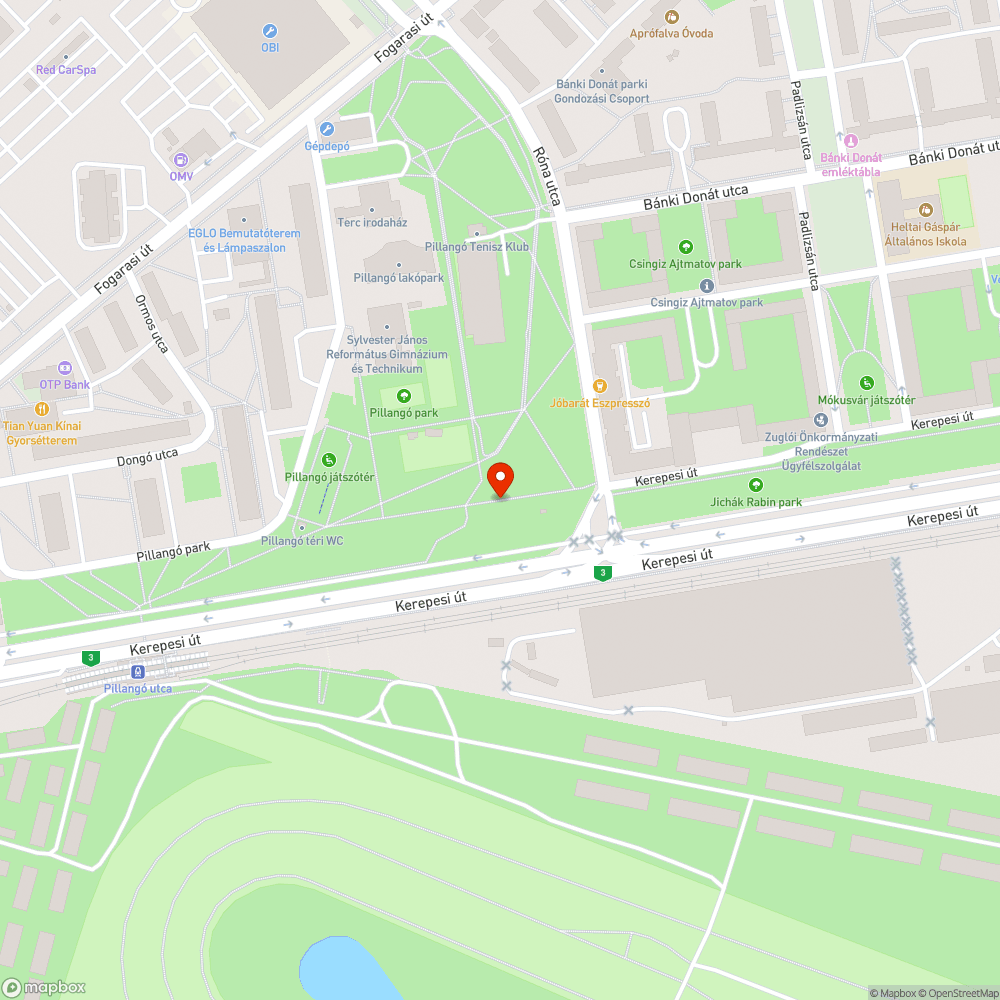 Nem világít a közvilágítás a kutyafuttatóban bejelentés helye