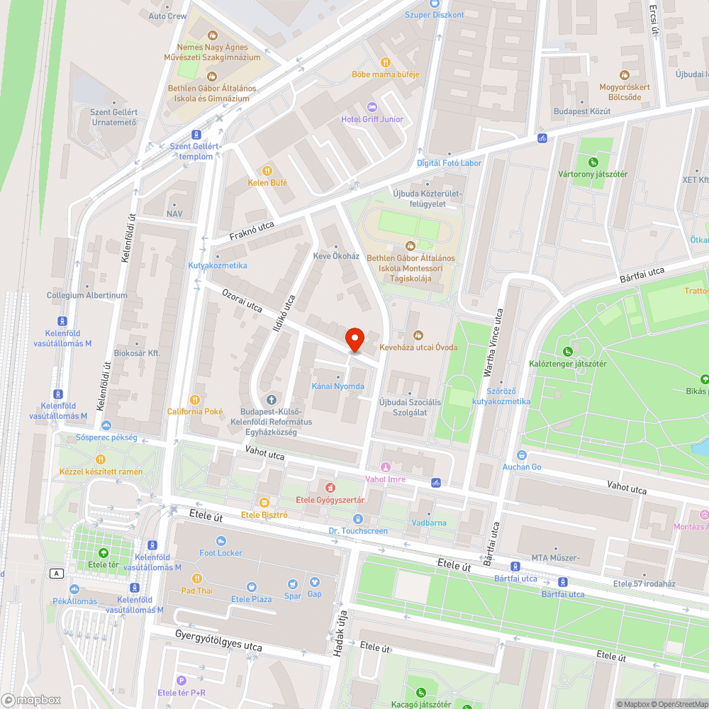 Elhagyott hűtő bejelentés helye