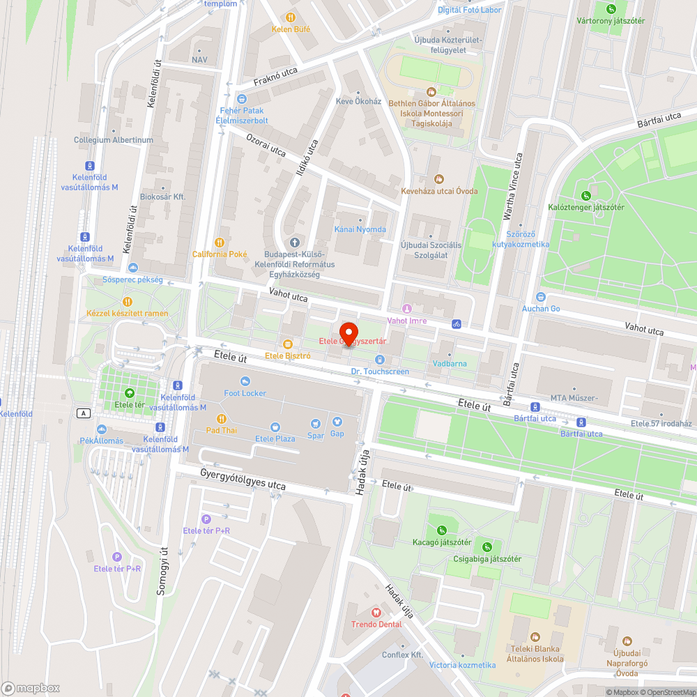 Megrongálódott szemetes bejelentés helye