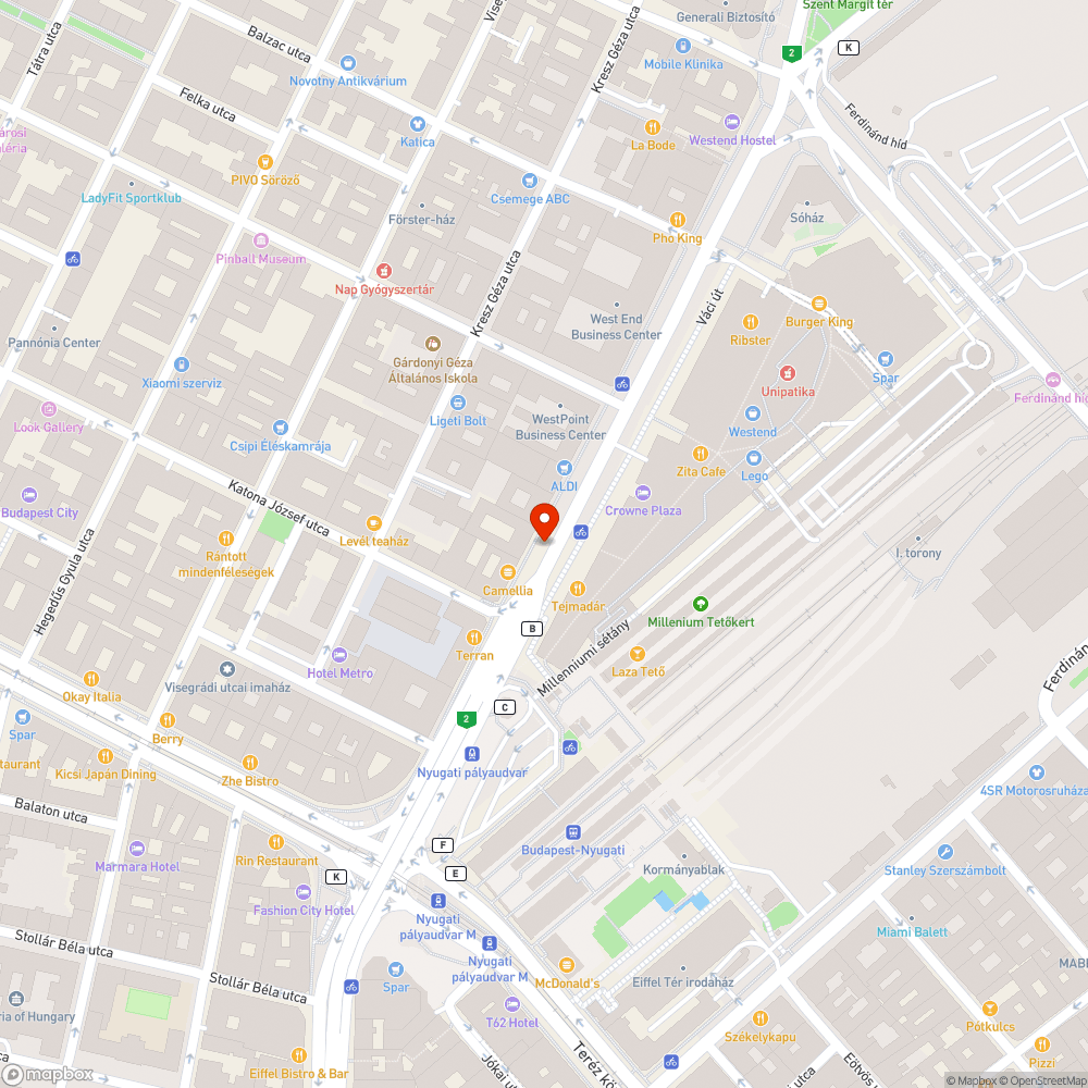 Leparkolt járda bejelentés helye