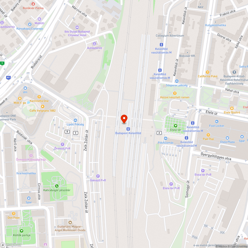 Kelenföld bejelentés helye