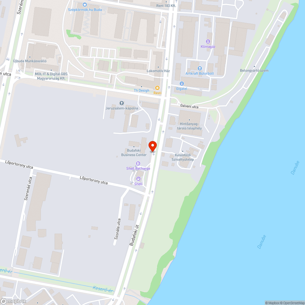 Budafoki sérült csatorna bejelentés helye