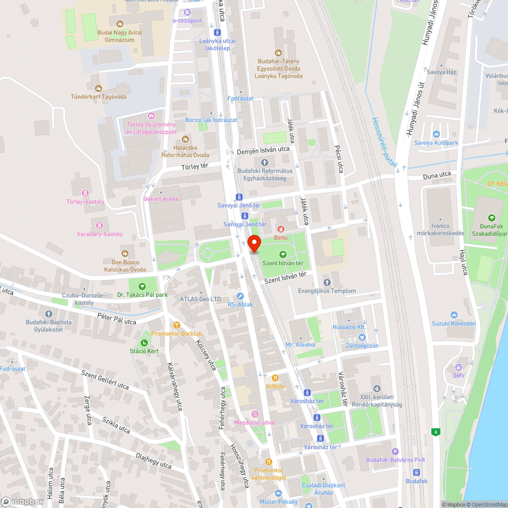 Tönkretett korlát bejelentés helye