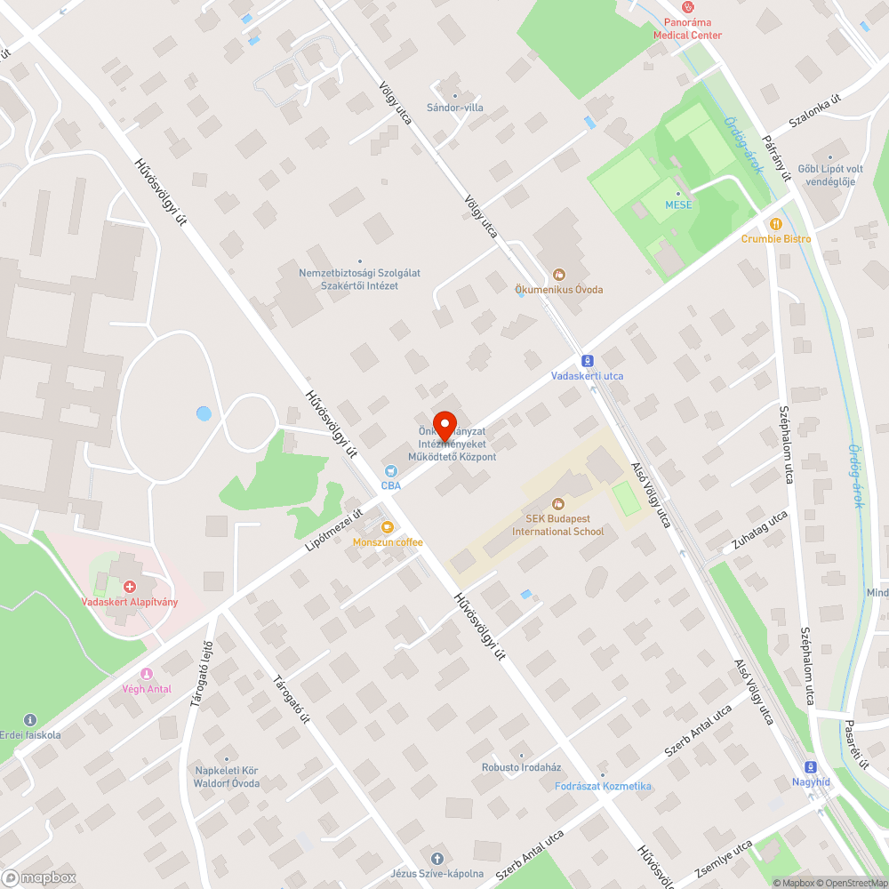 Kidőlt rokkant tábla a Vadaskerti utcában bejelentés helye