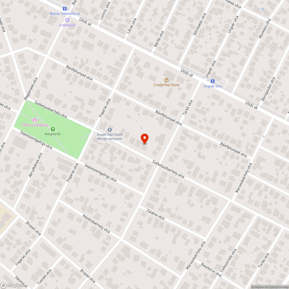 XVIII. Székelyudvarhely u. 12. bejelentés helye