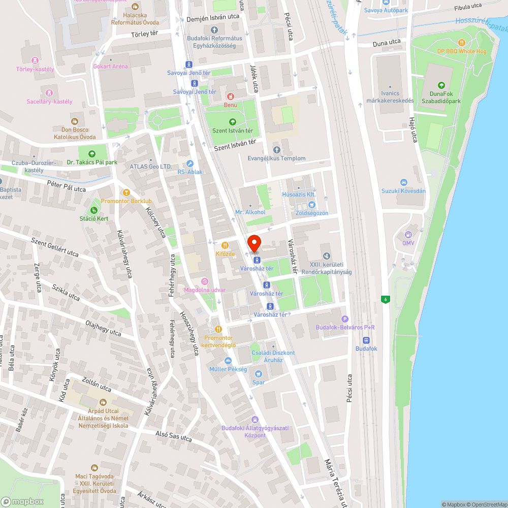 kátyú a járdán Budafok Varosház tér bejelentés helye