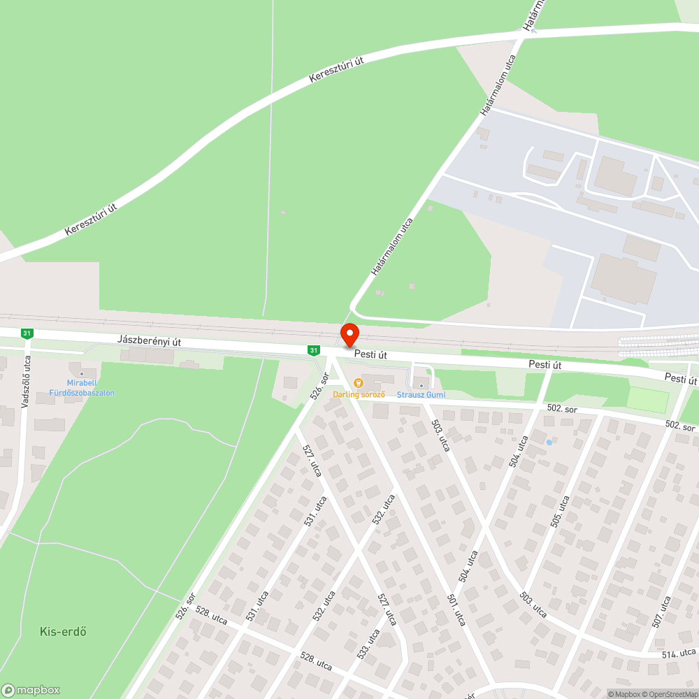 Buszöböl sávfelfestés bejelentés helye