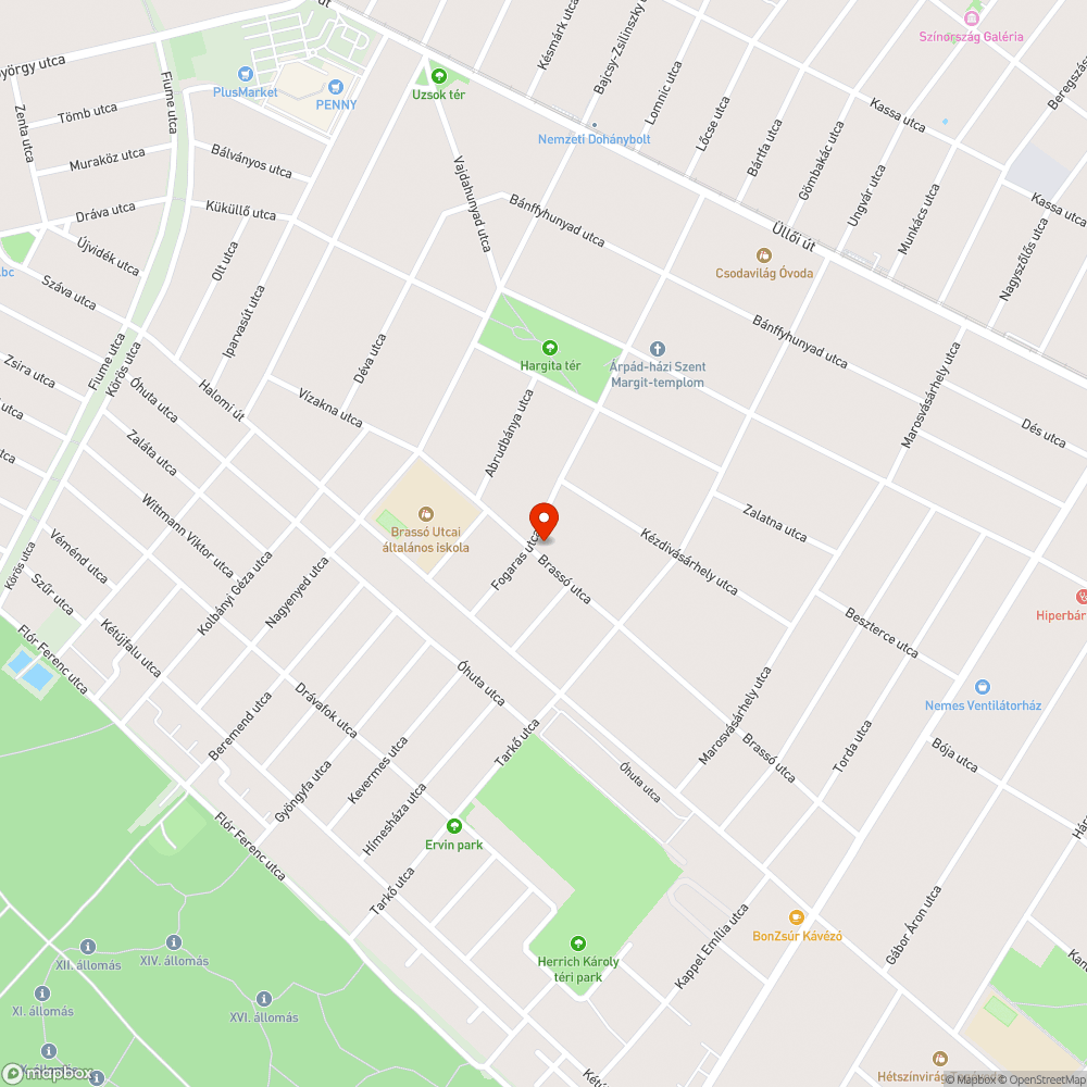 Brassó utca 10 - lámpa nem világít bejelentés helye