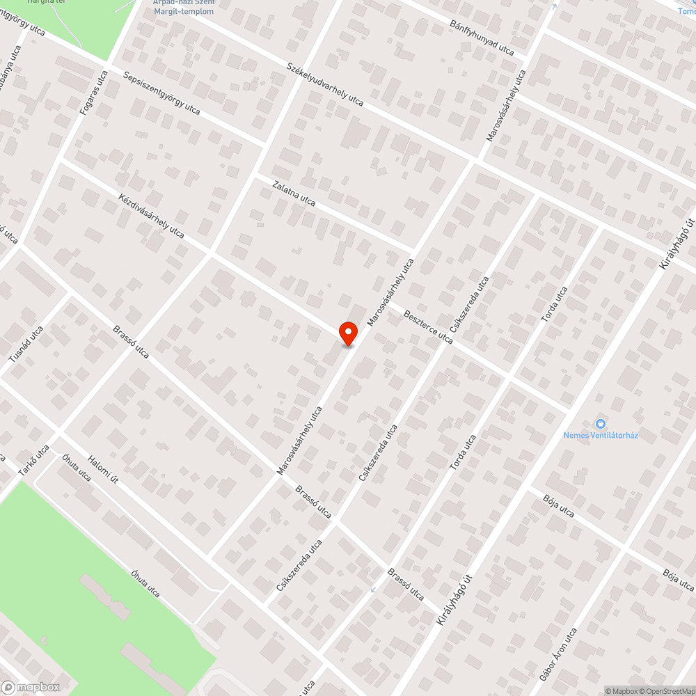 Marosvásárhely - Kézdivásárhely utcák sarkán a lámpa nem világít bejelentés helye