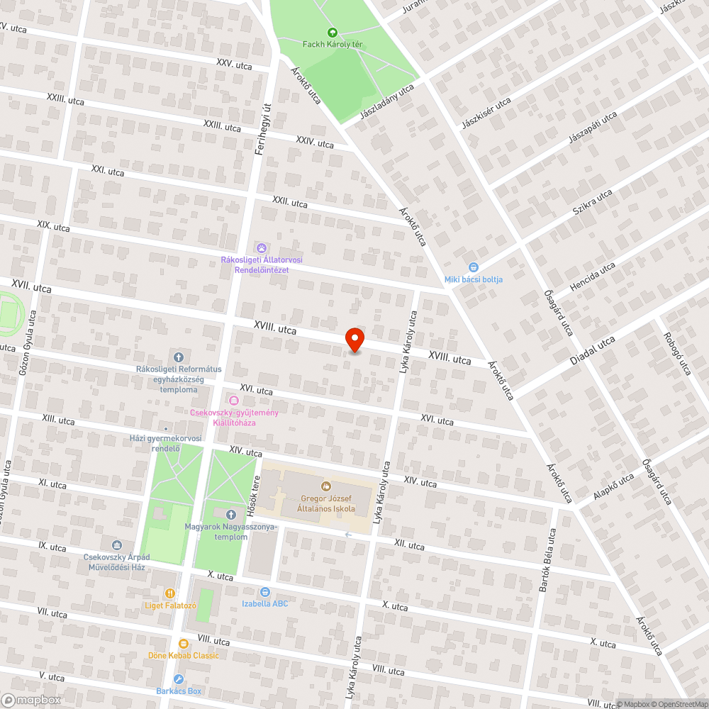 Műszaki vizsga nélküli Állandó jellegű forgalmi akadály bejelentés helye