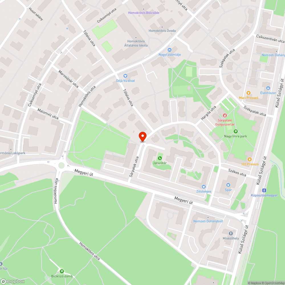 Kint felejtett "Lakó pihenő övezet vége" tábla bejelentés helye