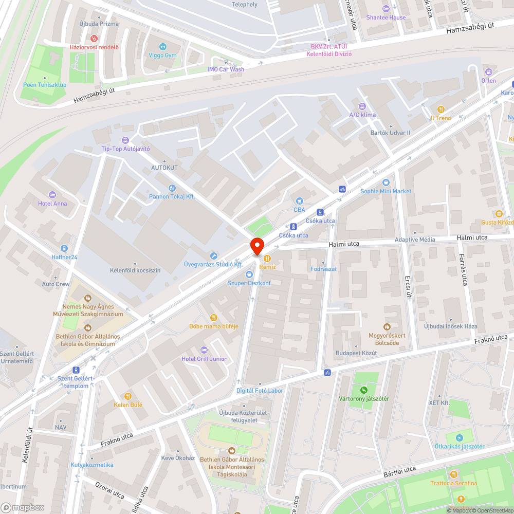 Szemét bejelentés helye