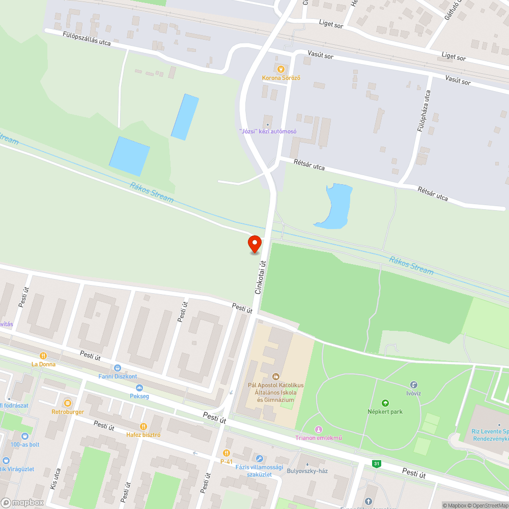 Oszlop a bokorban bejelentés helye