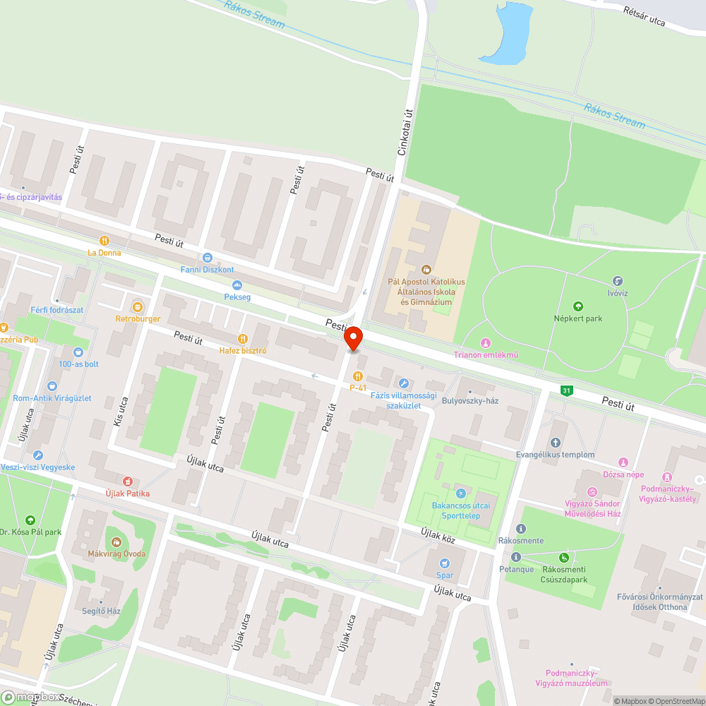 Kopár bejelentés helye