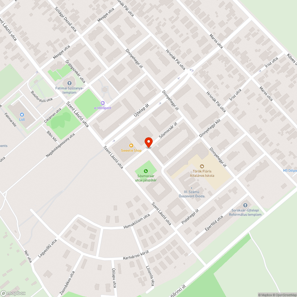 Hiányos szemetes bejelentés helye