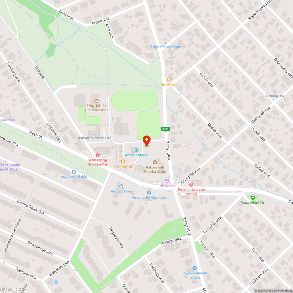 Parkolóhely bejelentés helye