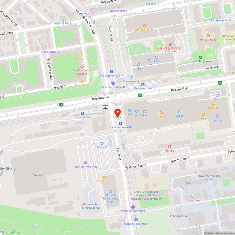 Vigyázz, tábla! bejelentés helye