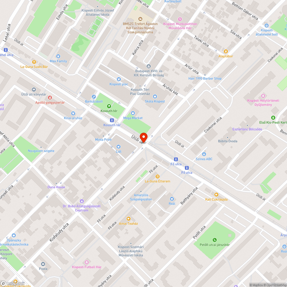 Közmű javítások, vagy közlekedési lámpa javítás utáni útburkolás bejelentés helye