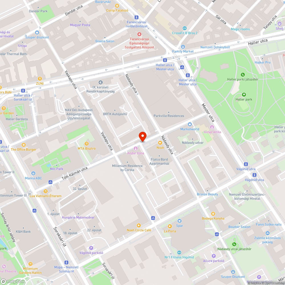 Járhatatlan járda bejelentés helye