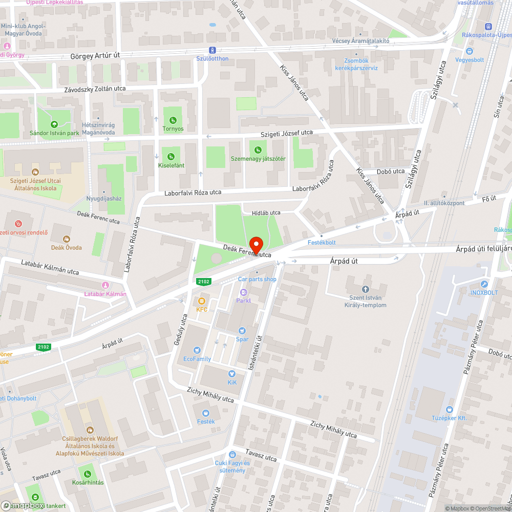 Több éves kátyú egy forgalmas főúton bejelentés helye