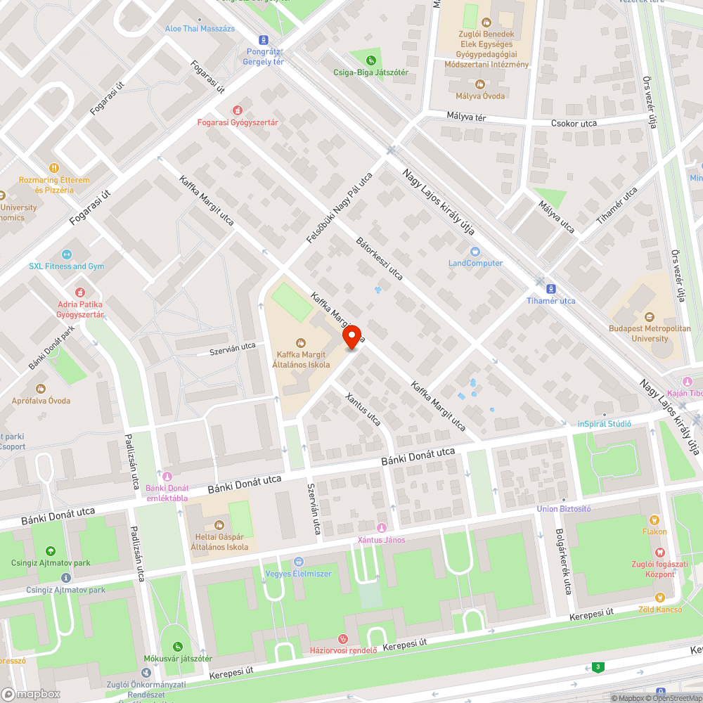 Illegálisan felfestett parkolási tilalom bejelentés helye