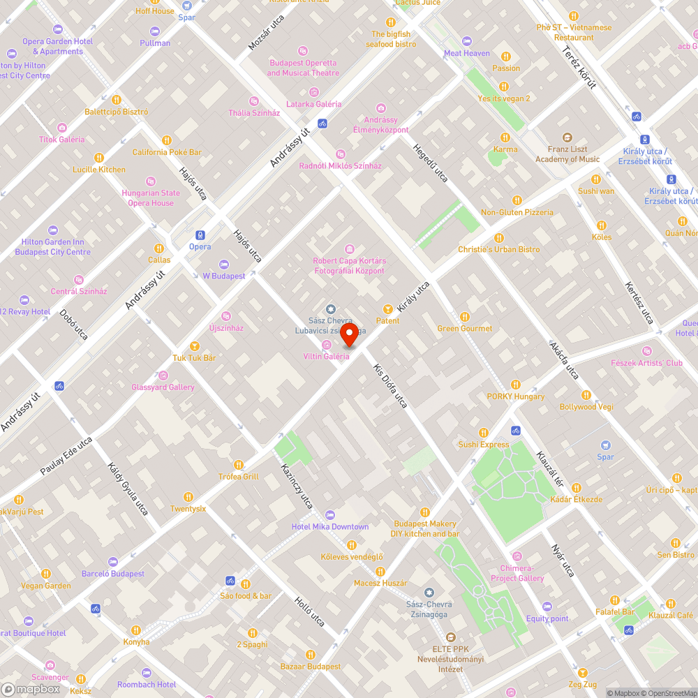 Király utca burkolata bejelentés helye