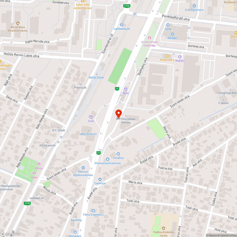 Teljes sötétségben bejelentés helye