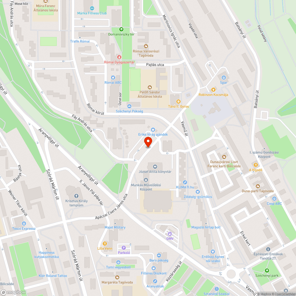 nyitott oszlopajtó bejelentés helye